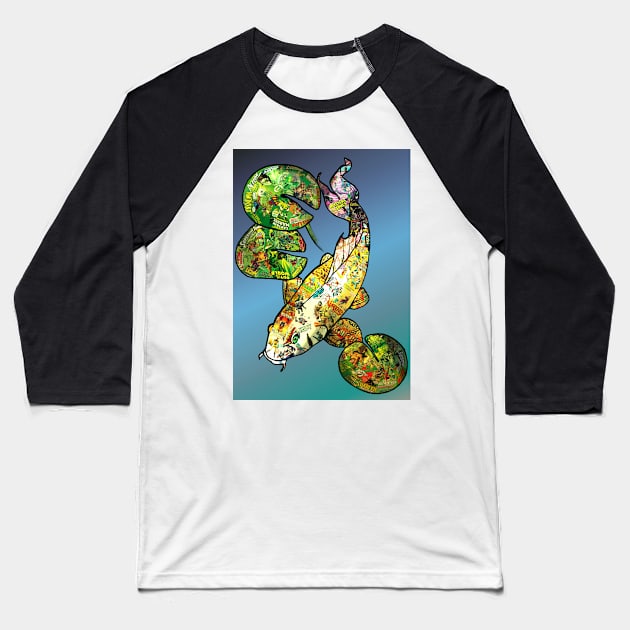 Koi Carp Baseball T-Shirt by BLZBob